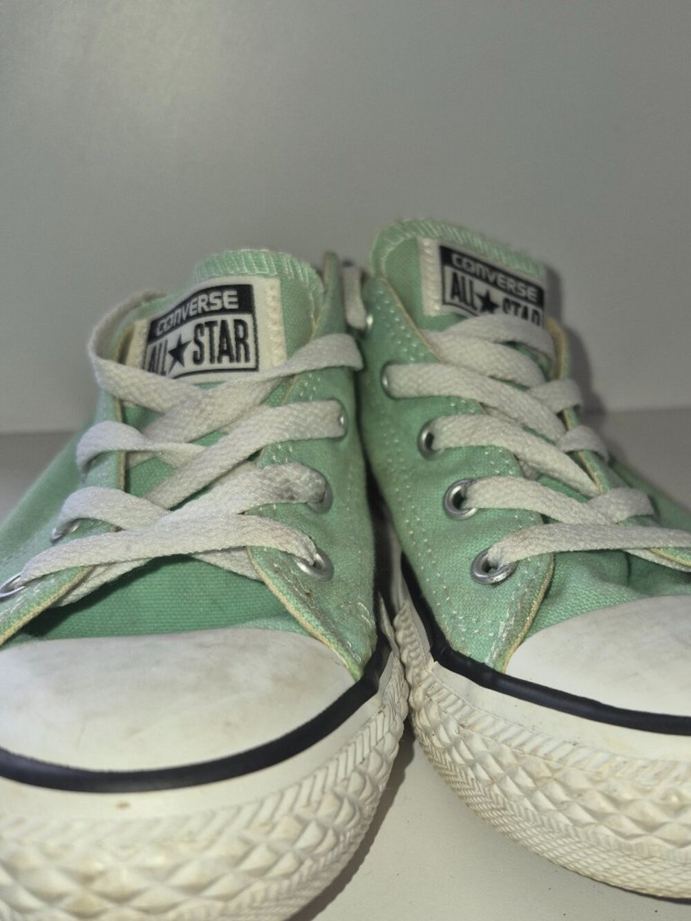 Converse All Star Mint Green Low Top Sneakers Youth Canvas Shoes Casual Lace-U